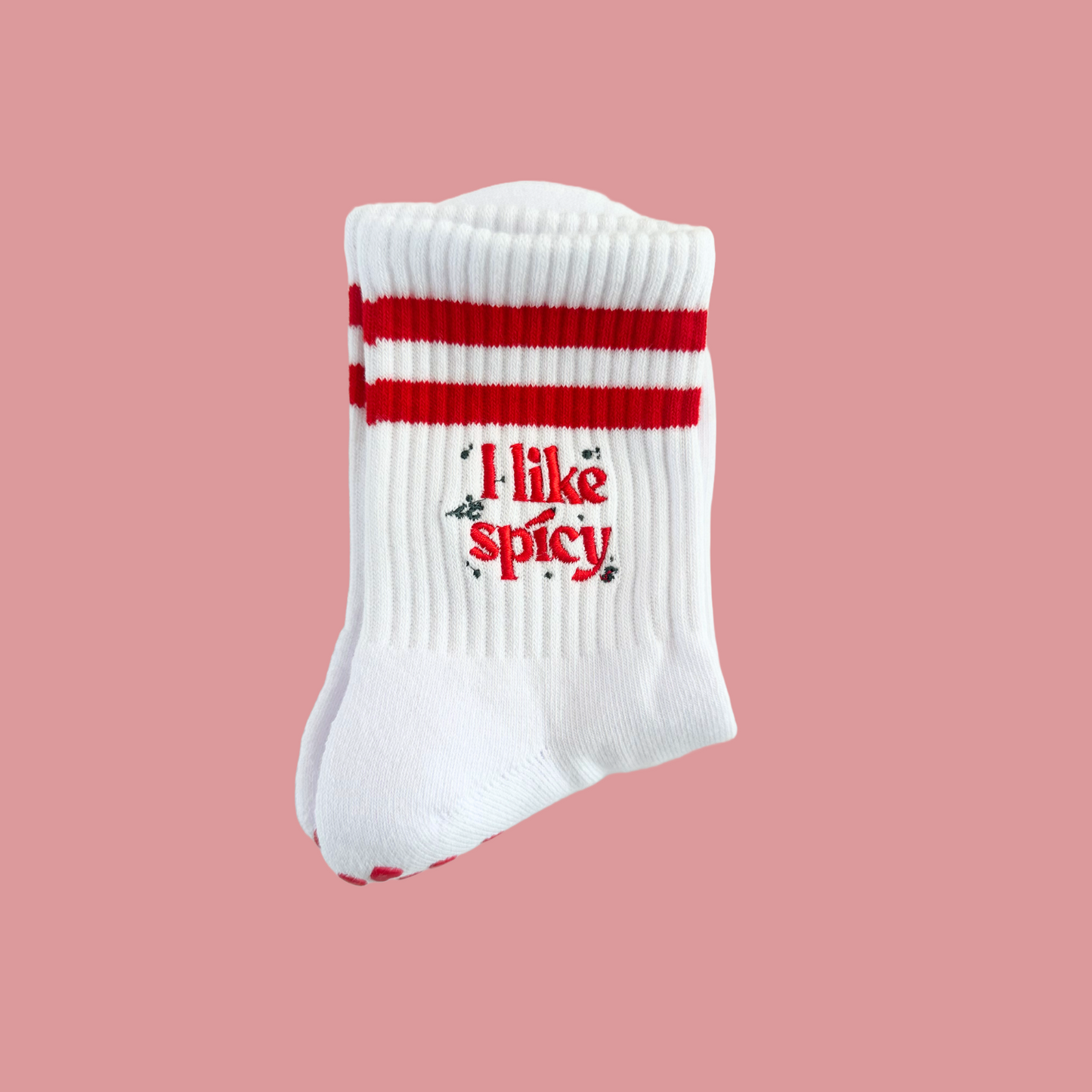 I LIKE IT SPICY PILATES CREW SOCK
